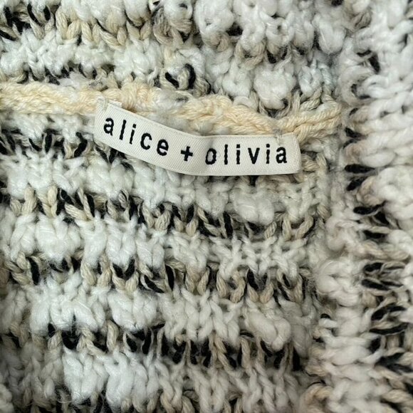 Alice + Olivia Open Drap Cardigan Chunky Knit Ombre Size Small/ Medium As Is - Picture 6 of 10